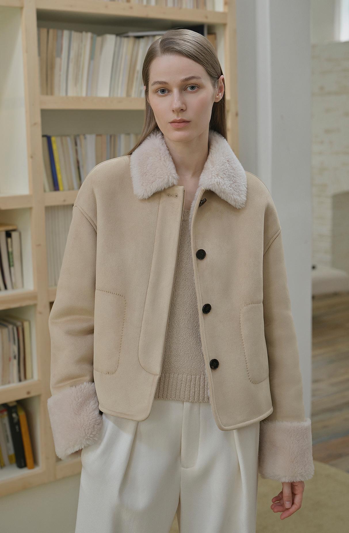 Casual Straight Shearling Jacket