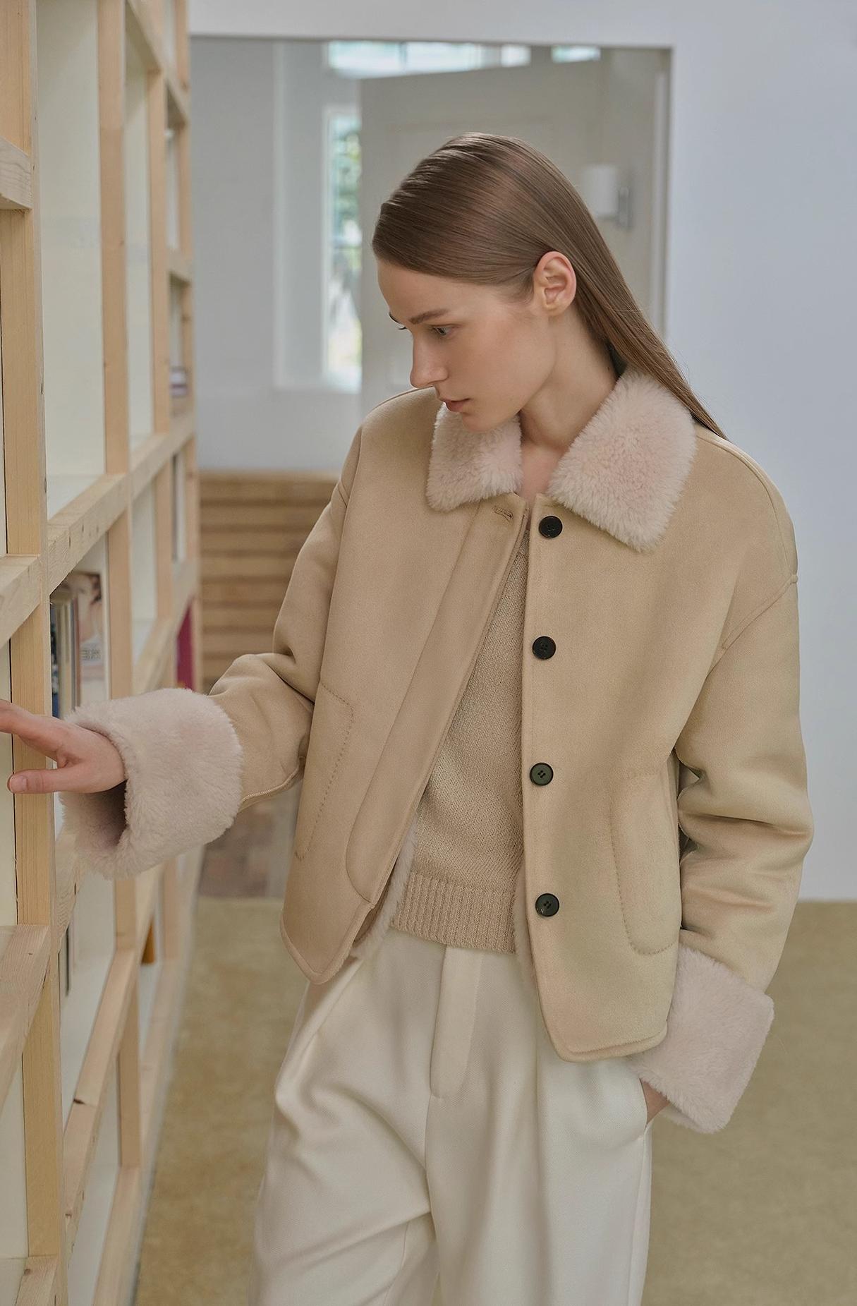 Casual Straight Shearling Jacket