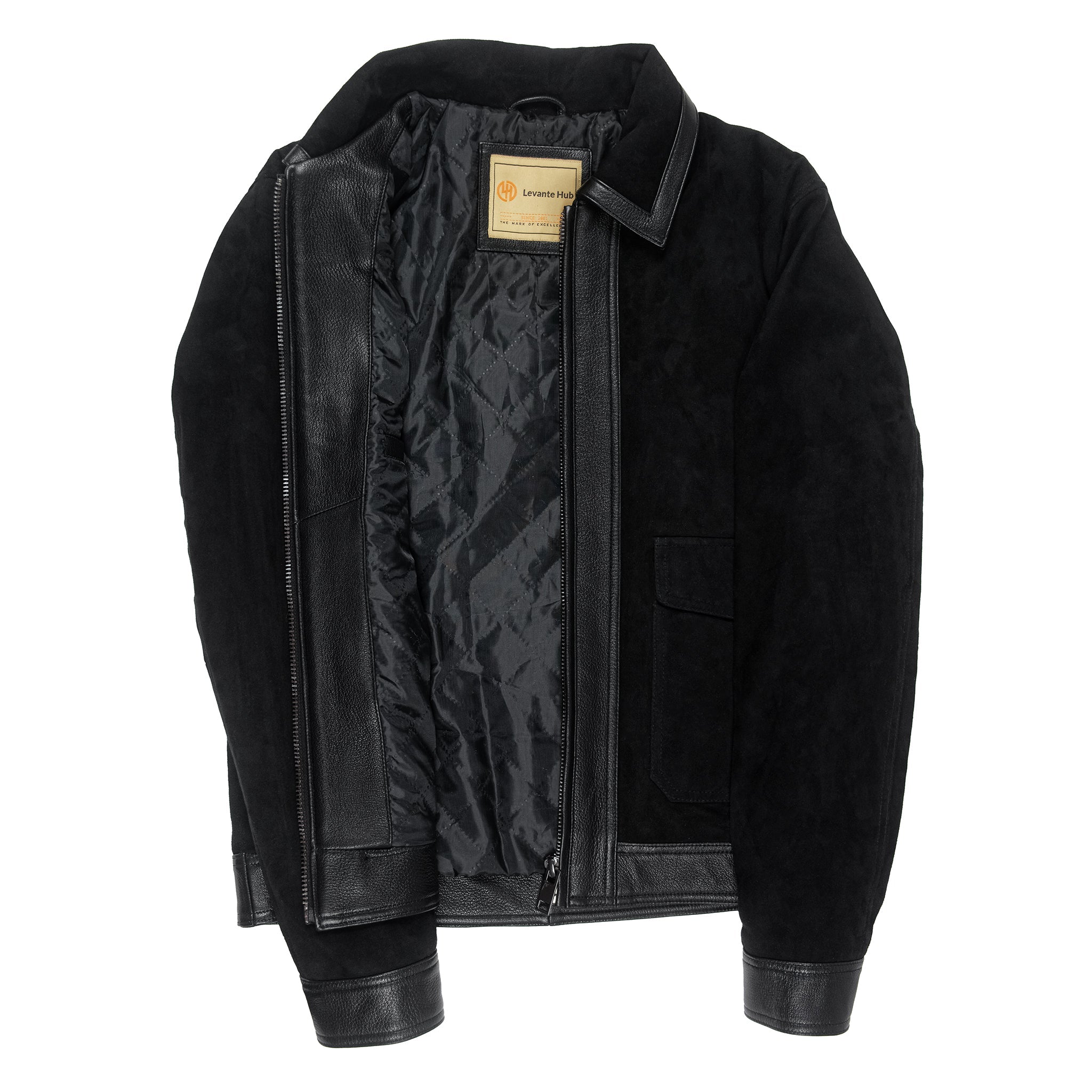 Shadowline Goat Suede Jacket – Matte Black