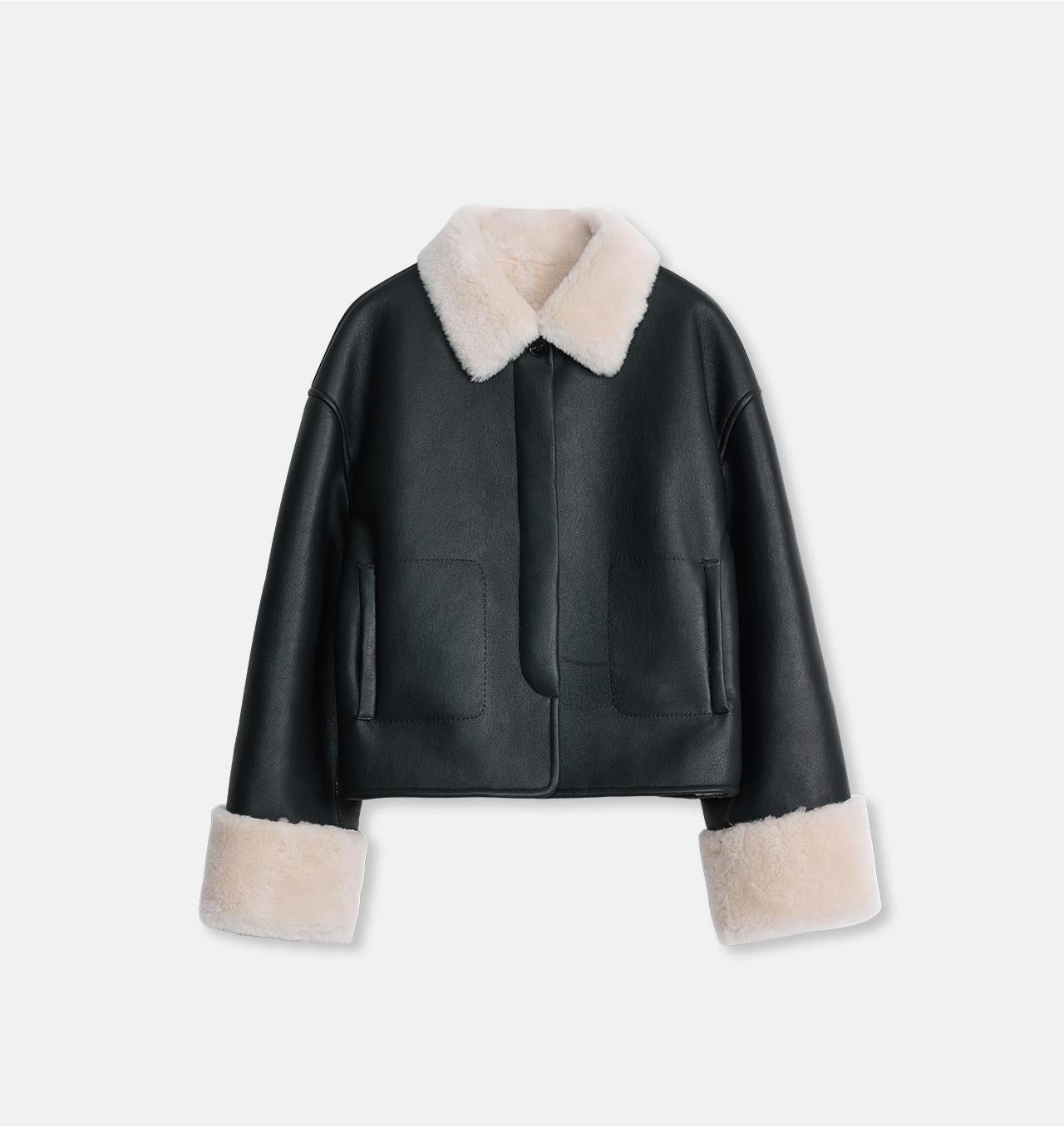 Casual Straight Shearling Jacket