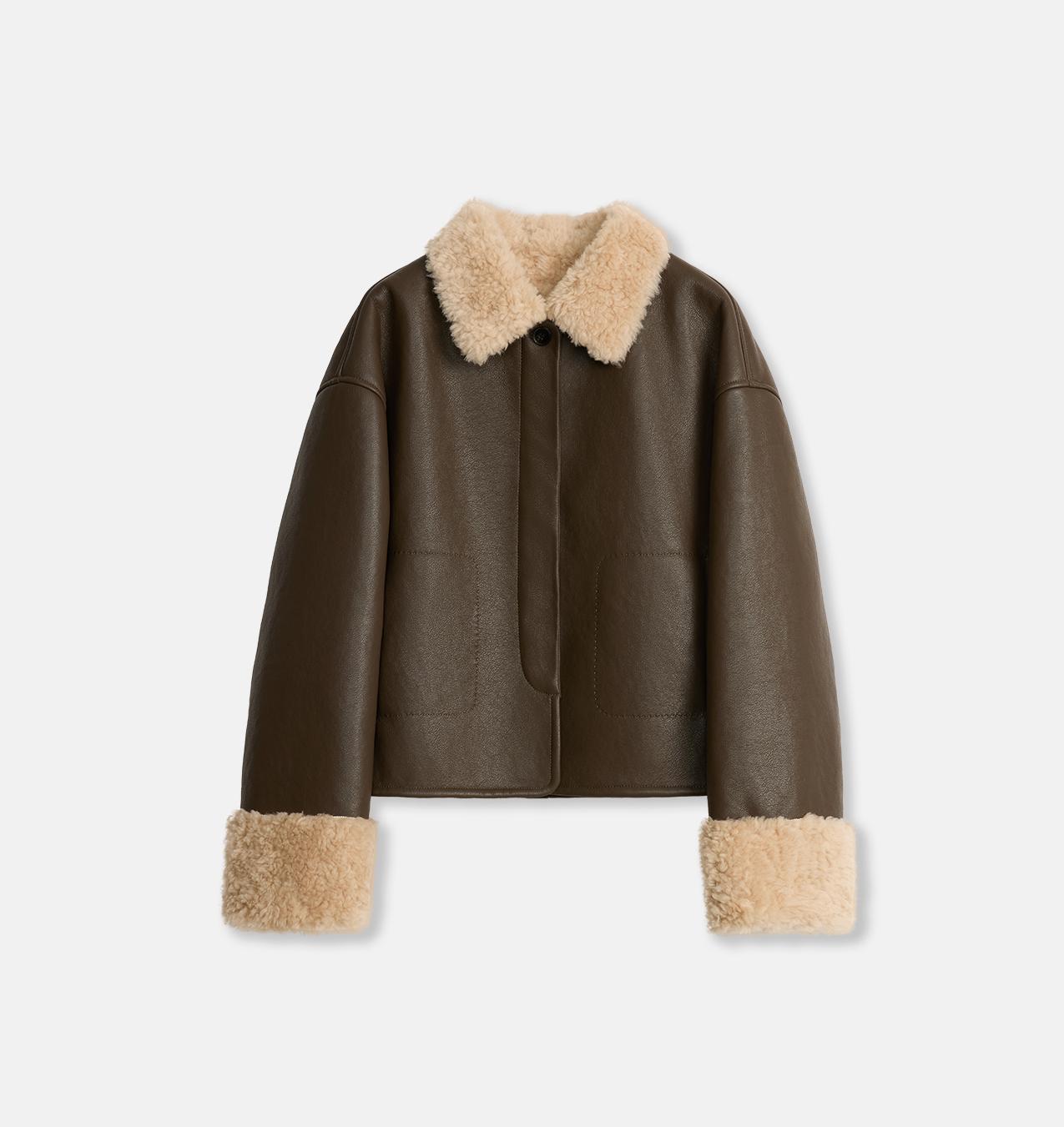 Casual Straight Shearling Jacket