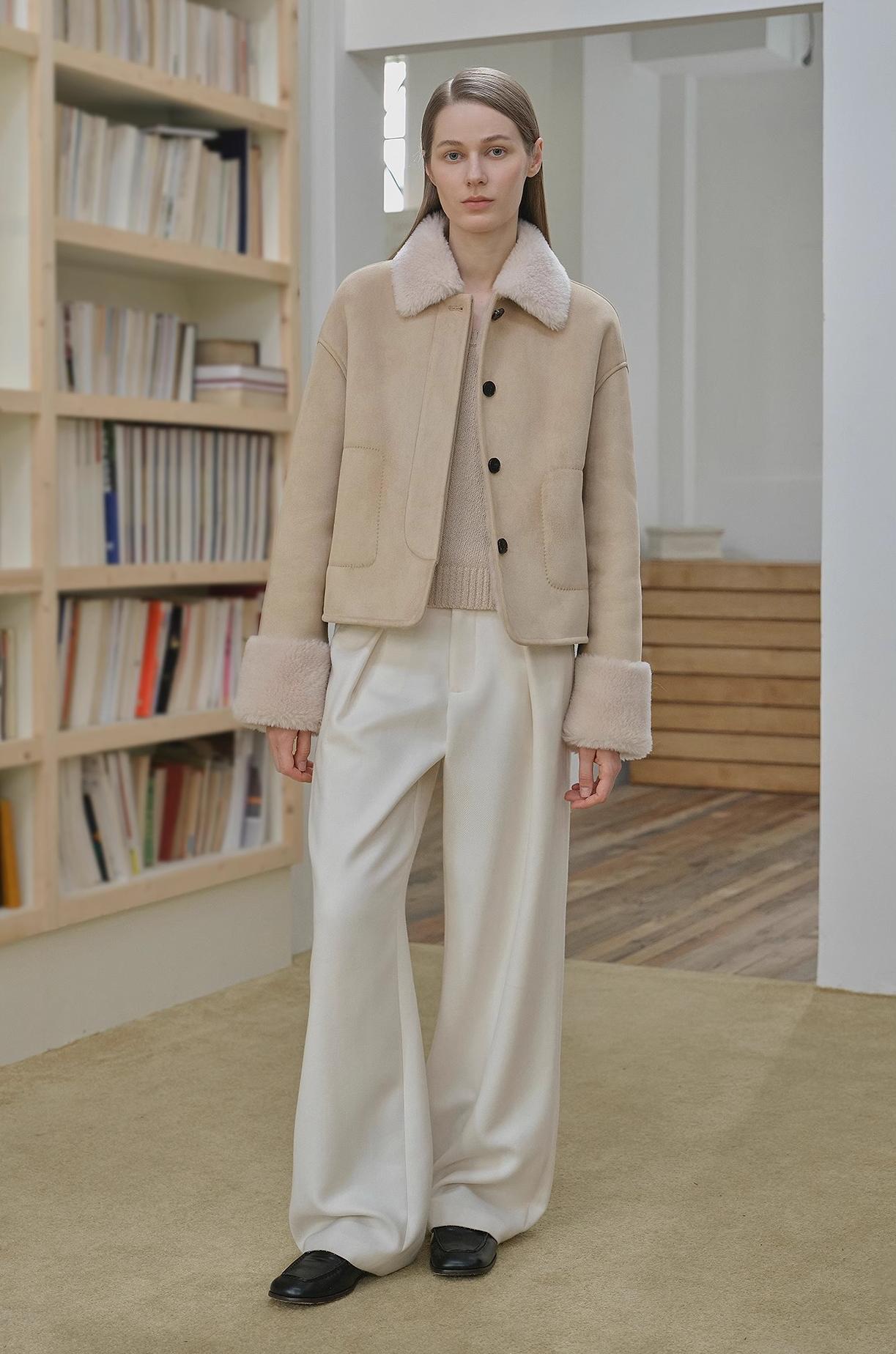 Casual Straight Shearling Jacket