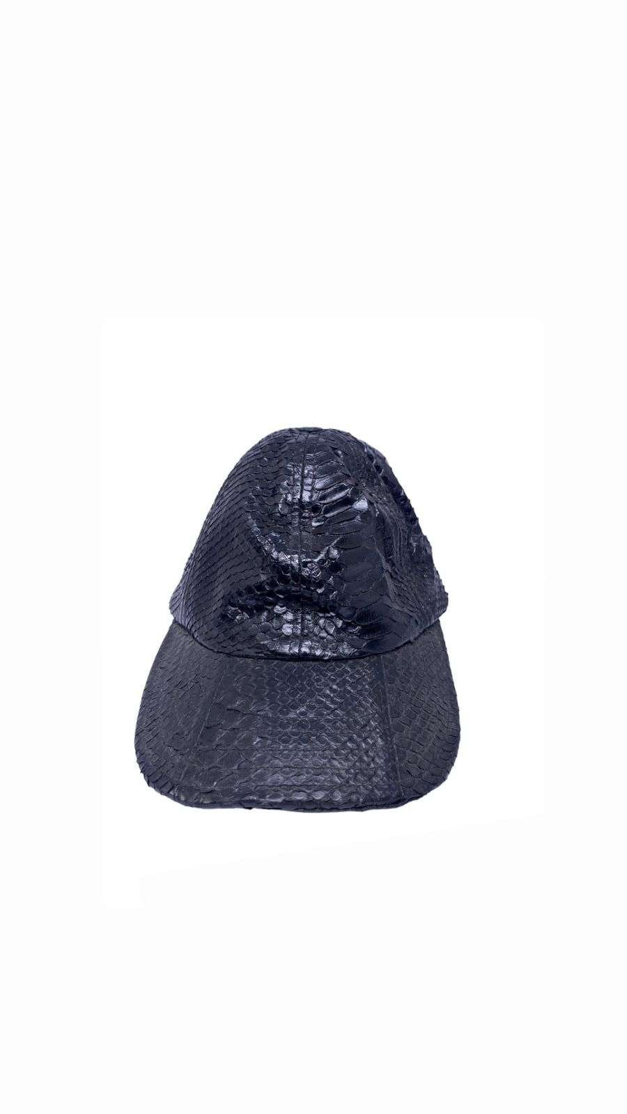 Black Python Cap