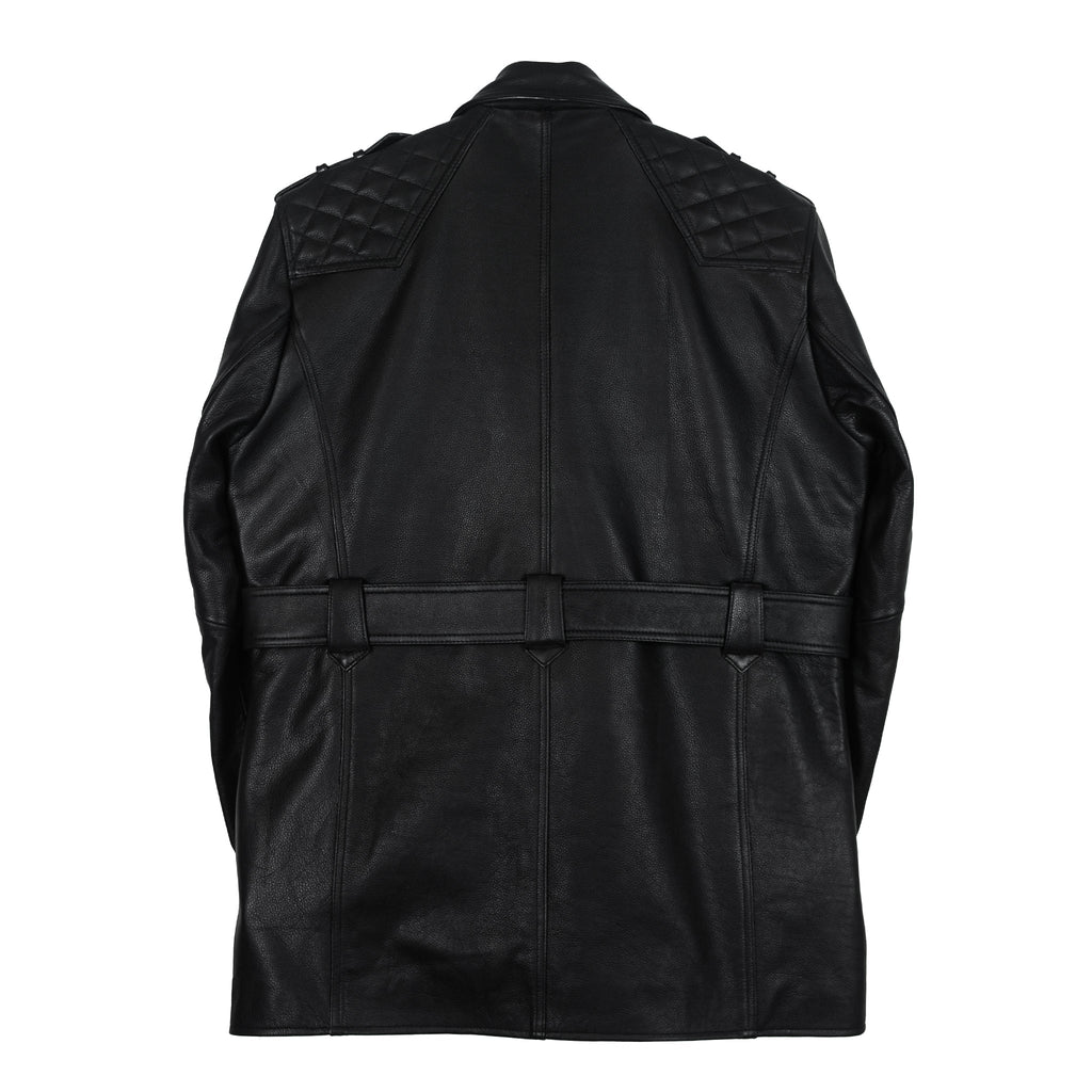 Classic Utility Quilted Leather Jacket