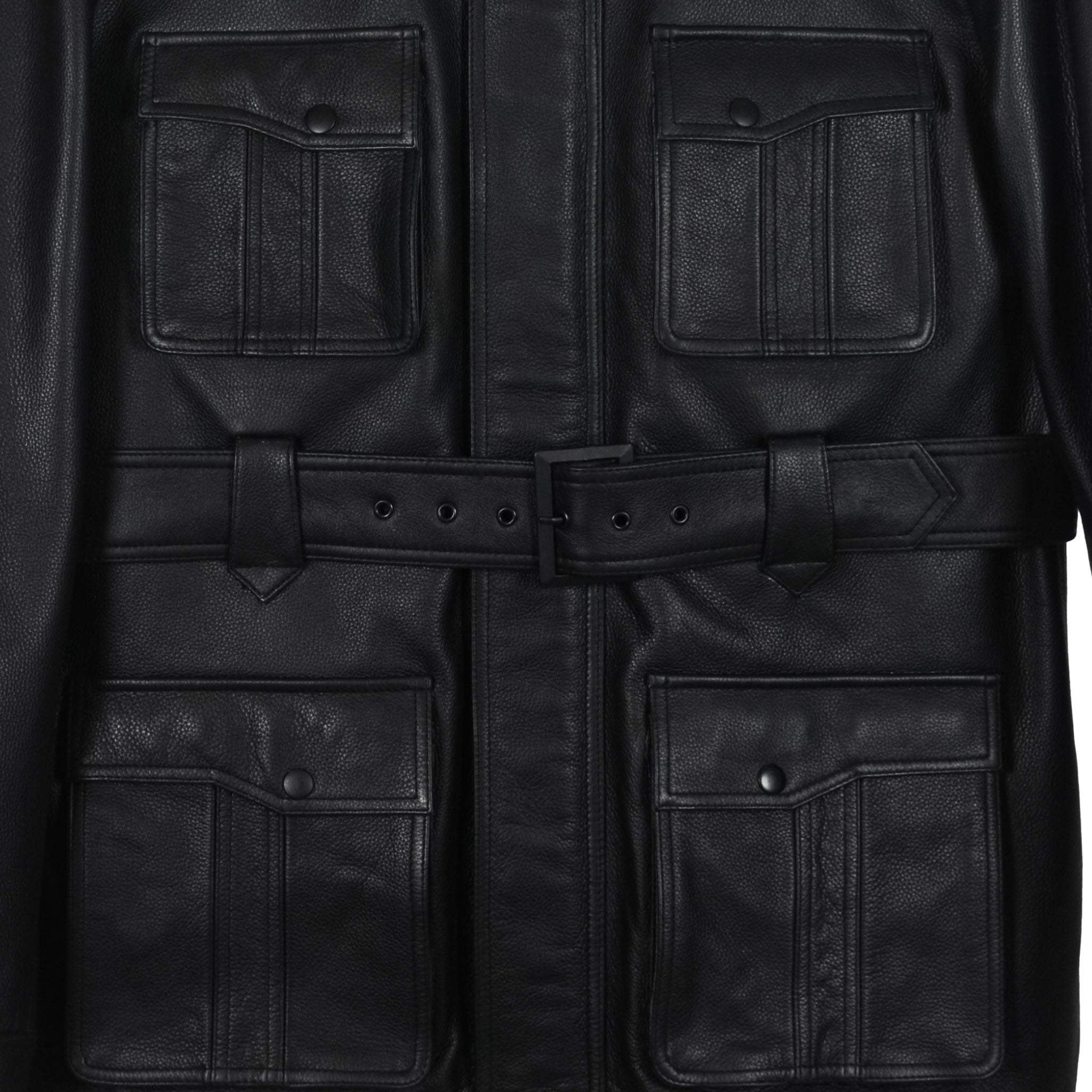 Classic Utility Quilted Leather Jacket