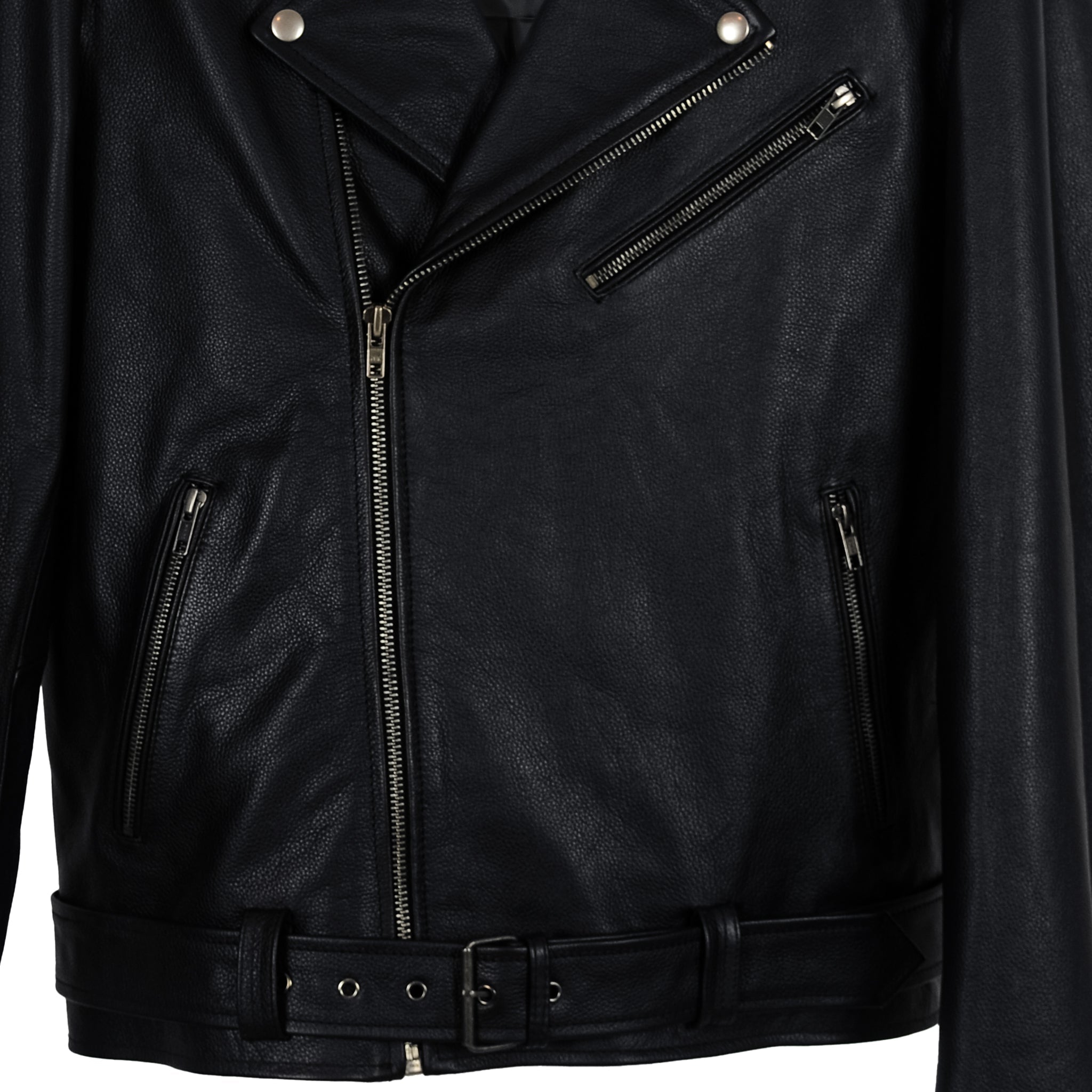 Reaper Skull Graphic Biker Jacket-2