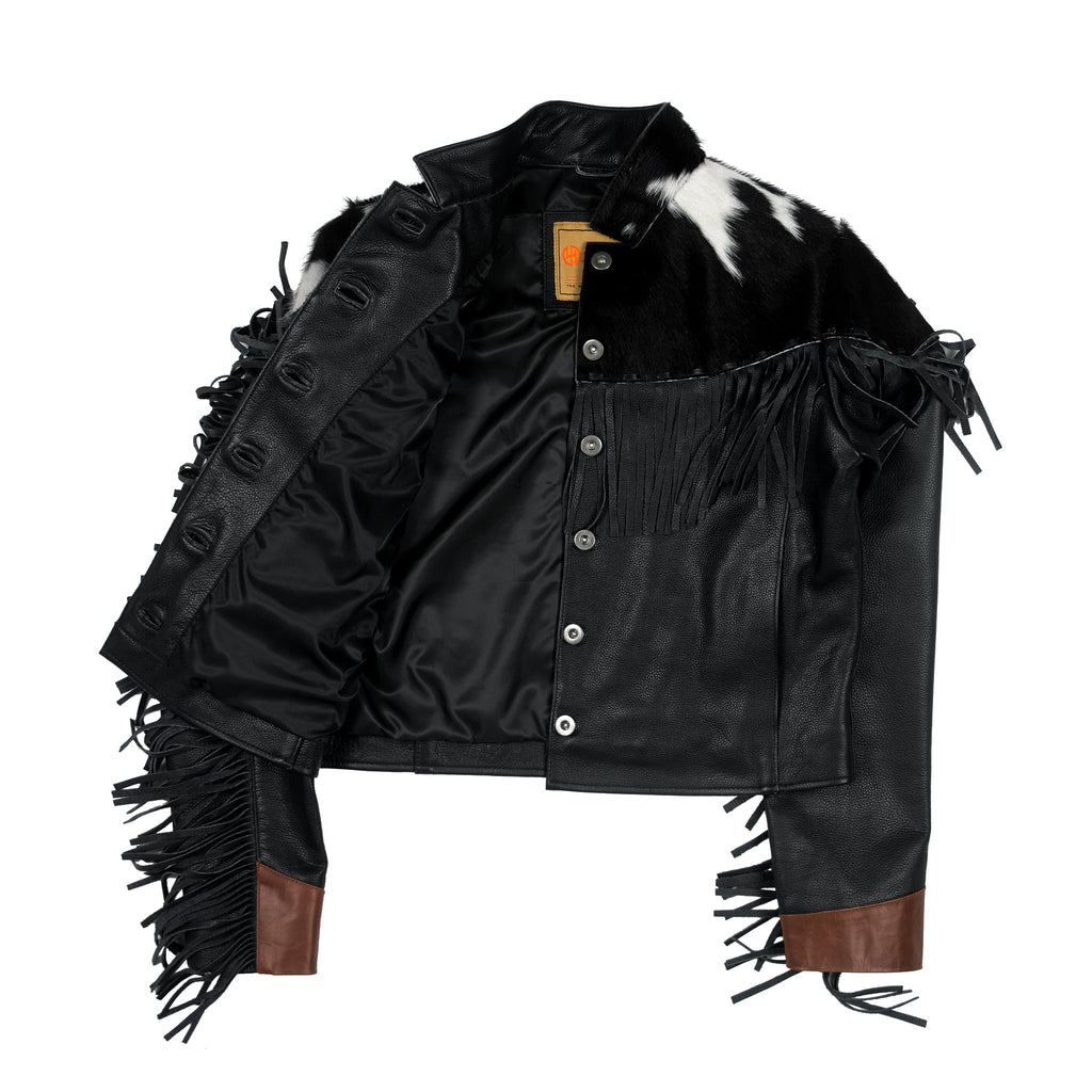 Dakota Fringe Leather Jacket-2
