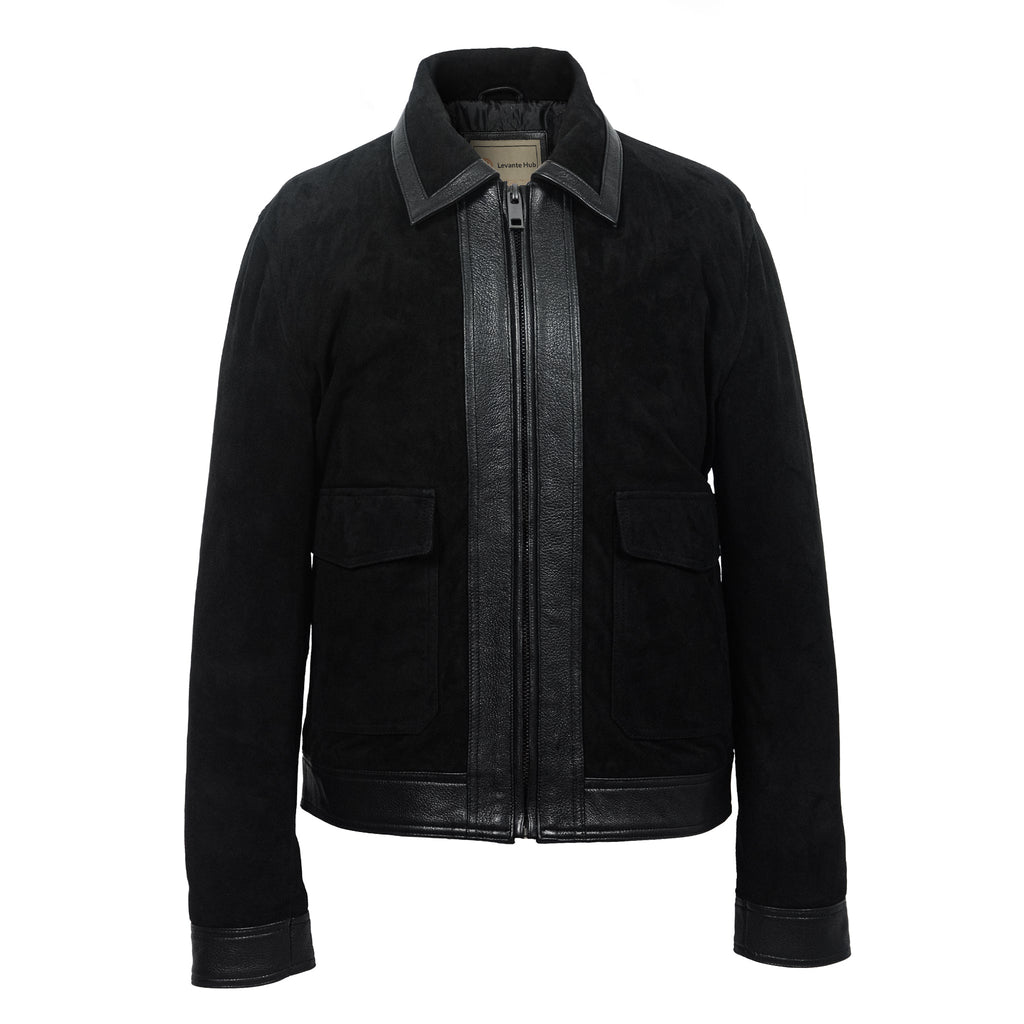 Shadowline Goat Suede Jacket – Matte Black