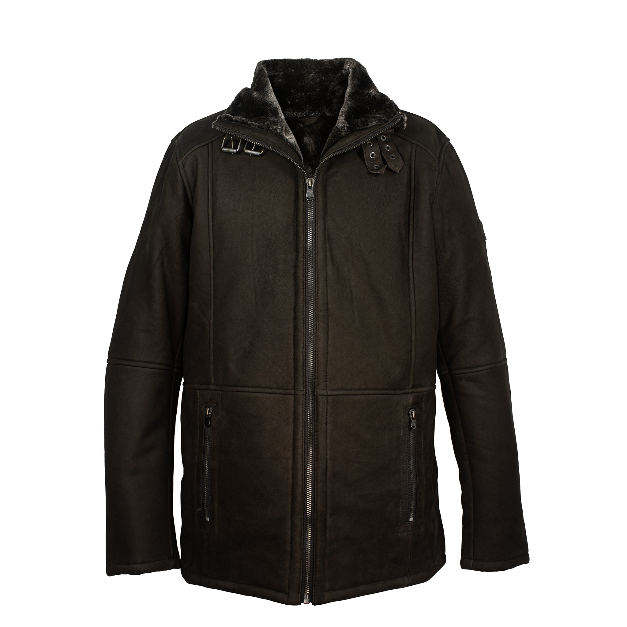 Premium Faux Fur Lined Leather Jacket