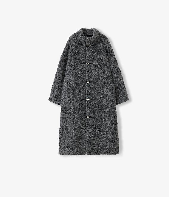 "Parisian Affair"Circle Long Fur Toggle Coat for Women