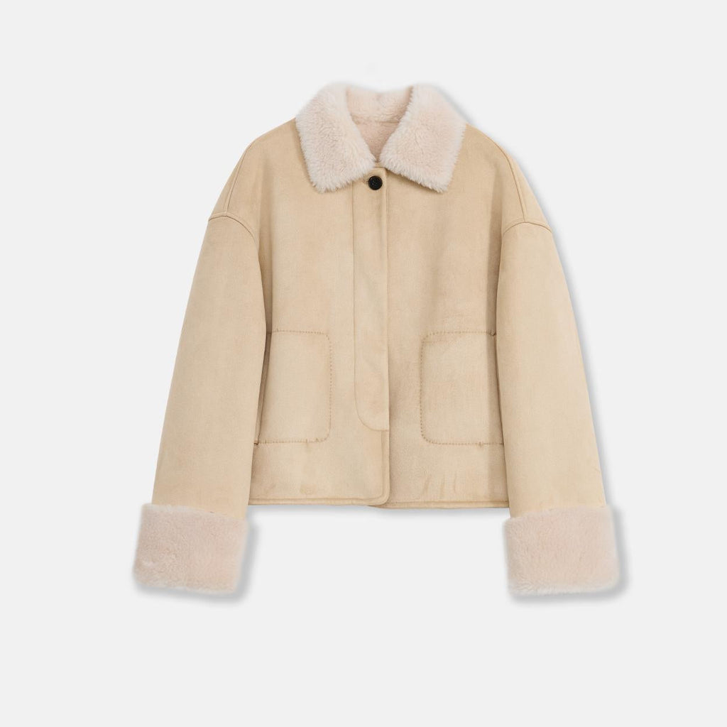 Casual Straight Shearling Jacket