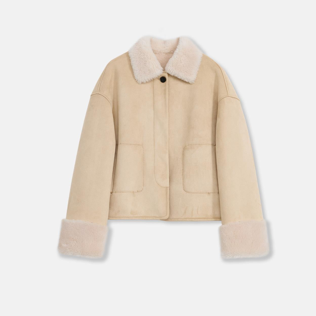 Casual Straight Shearling Jacket