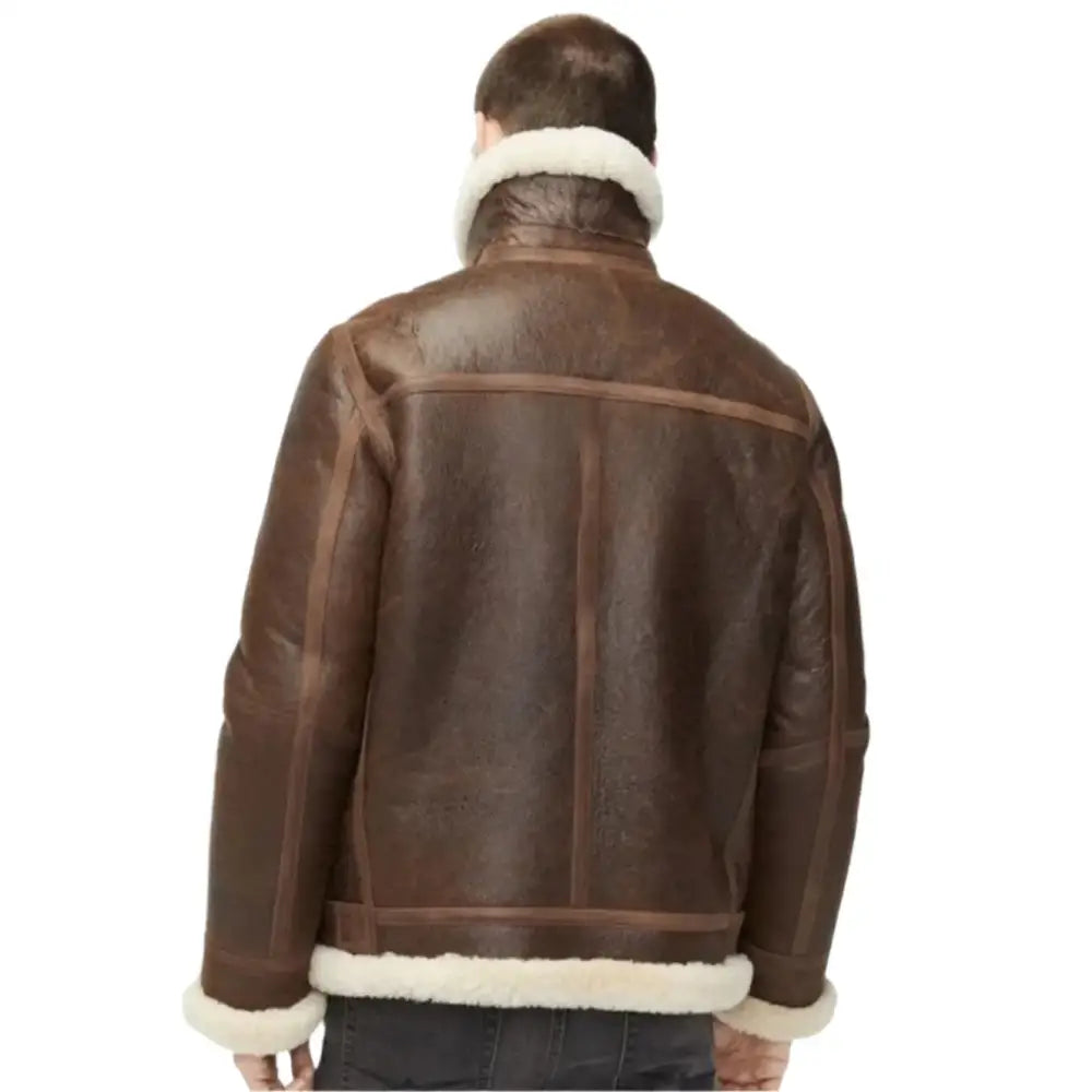 Men’s Aviator Shearling Leather Jacket